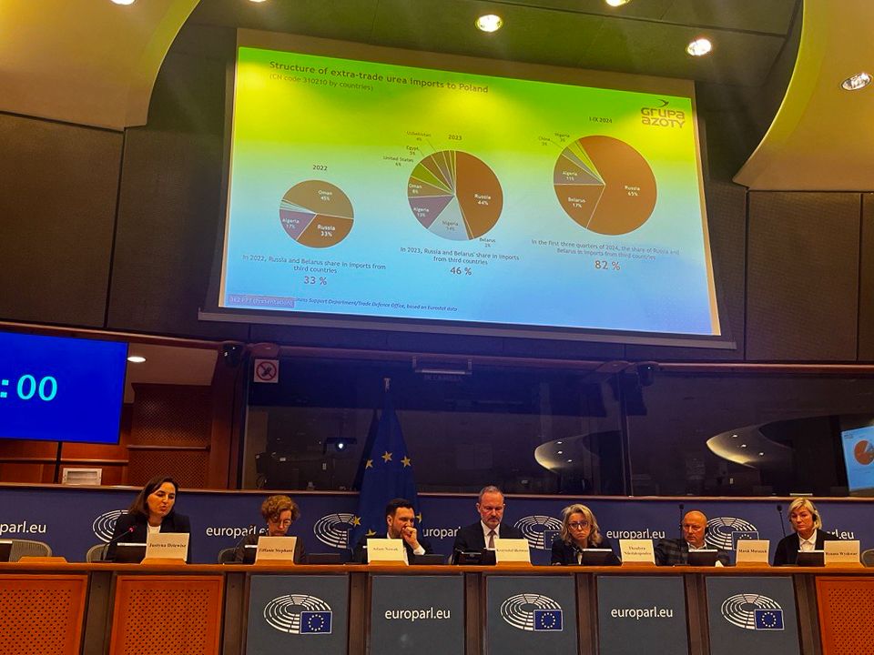 European Parliament event hosted by MEP Krzysztof Hetman on “Cheap Fertilizers from Russia – Another Threat to the EU Economy”